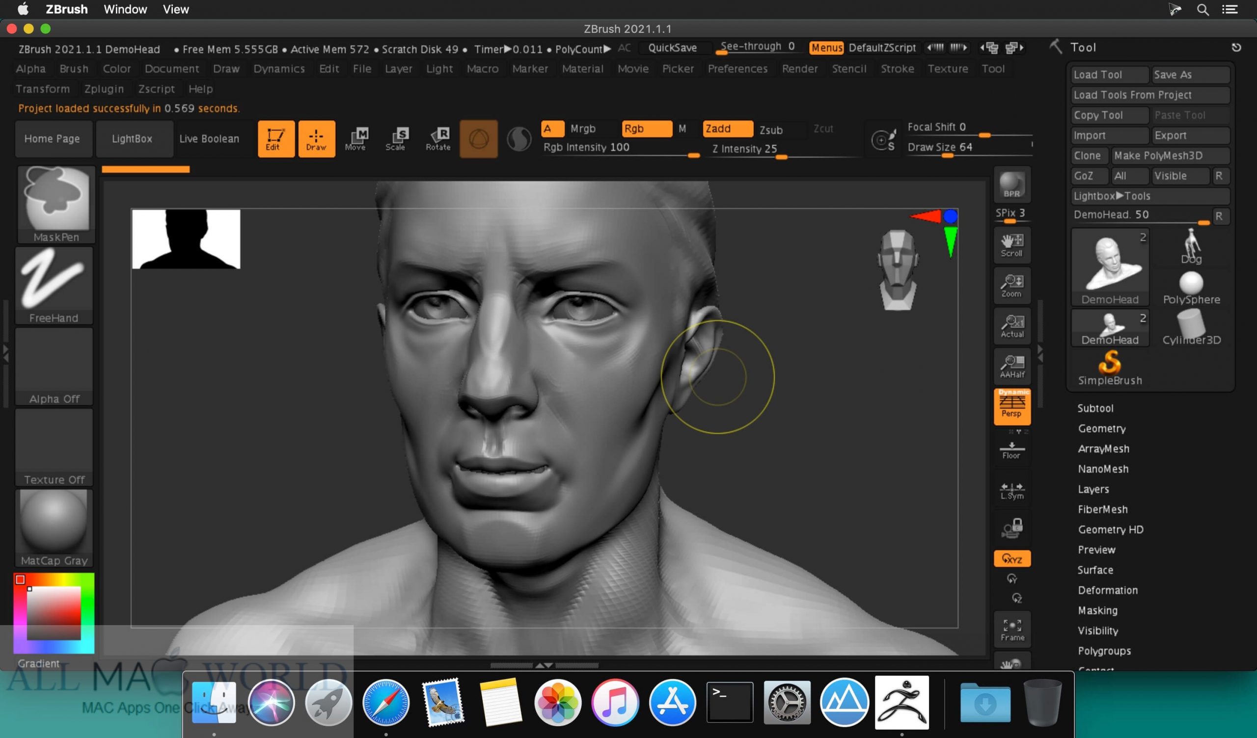 Zbrush software, free download For Mac